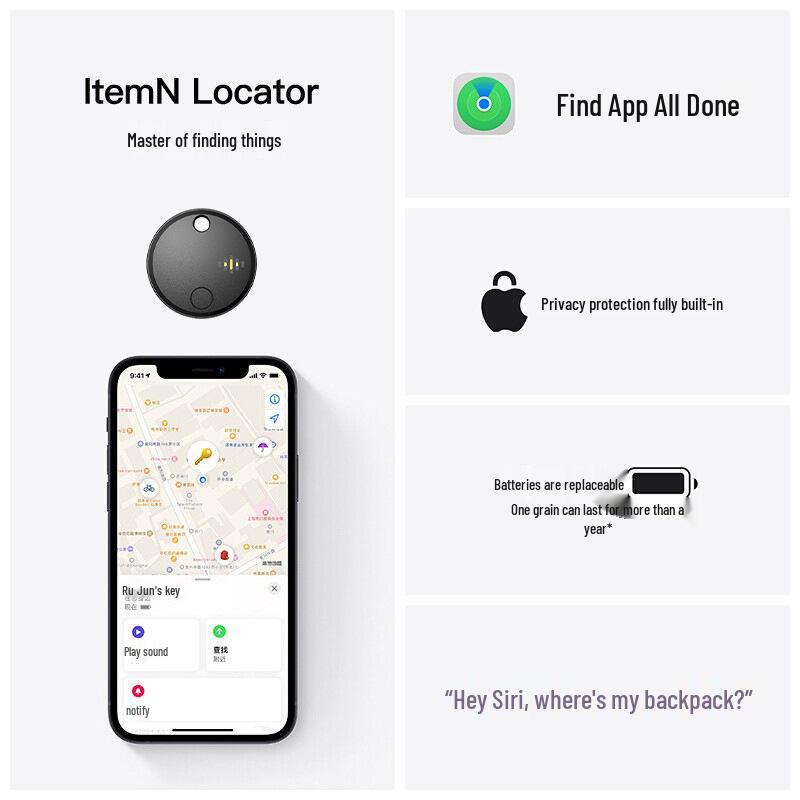 FindMy Anti-lost Device Locator for Keys, Wallets, and Bicycles