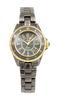 TECHNOS T9934TG Quartz Date Elegant Metallic Gray Gold A Stylish Gift for Birthdays and Women's Watch Lightweight, Scratch-resistant Ceramic,