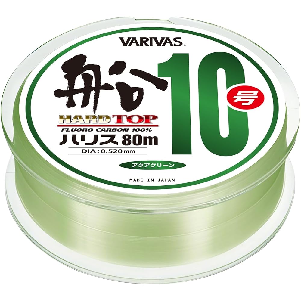 Varivas Fluorocarbon Fishing Line Hard Top 80m 10号 Aqua Green