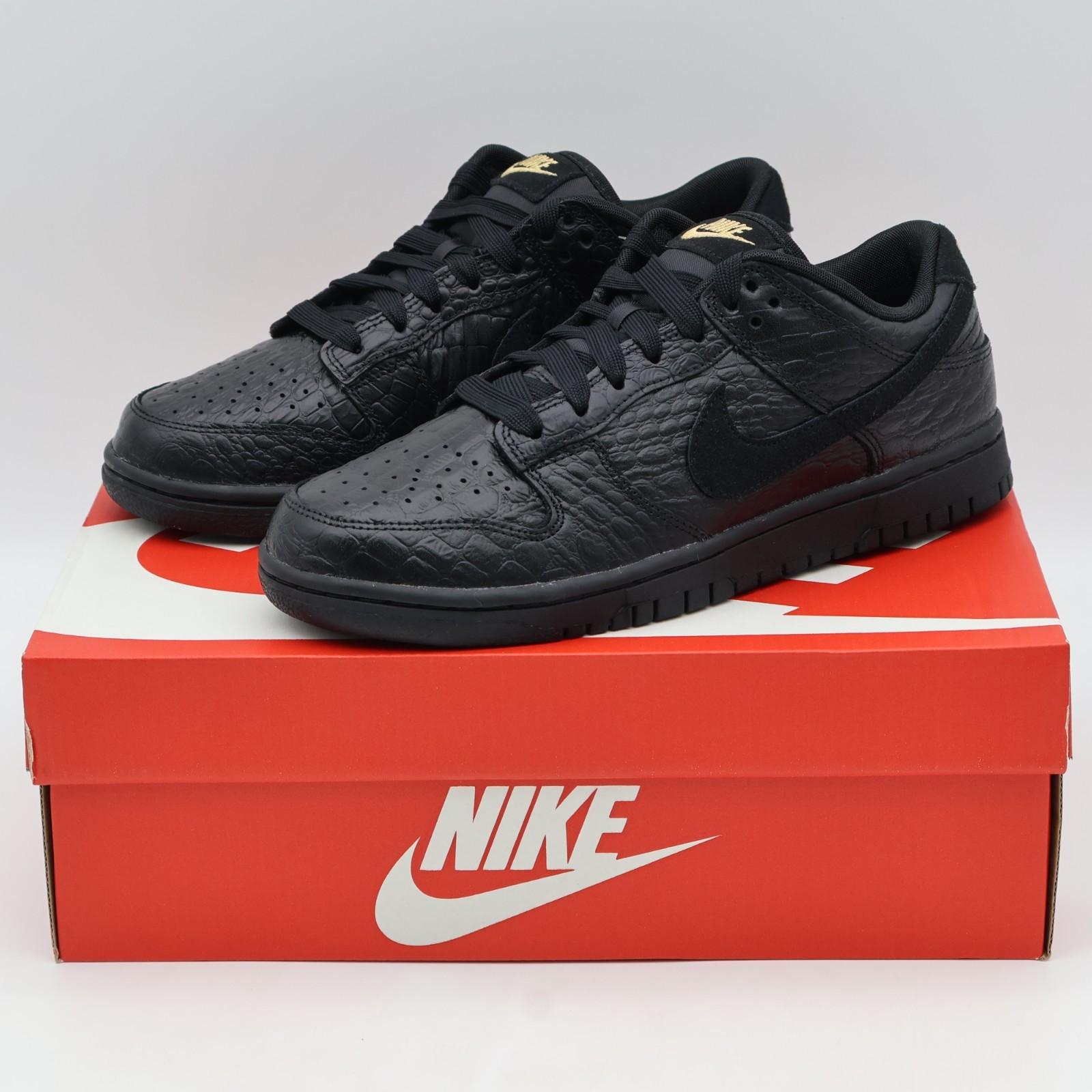 HV4388-001 Nike Dunk Low Crocodile Black (Women s) 5.5W