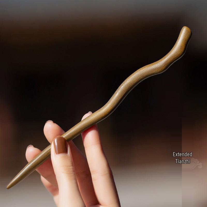 Xiangyun Hairpin: Elegant Ebony Wood Chinese Style Hair Accessory for Women