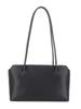 Minimalist Genuine Leather Shoulder Tote - Large Capacity, Premium Commuter Handbag