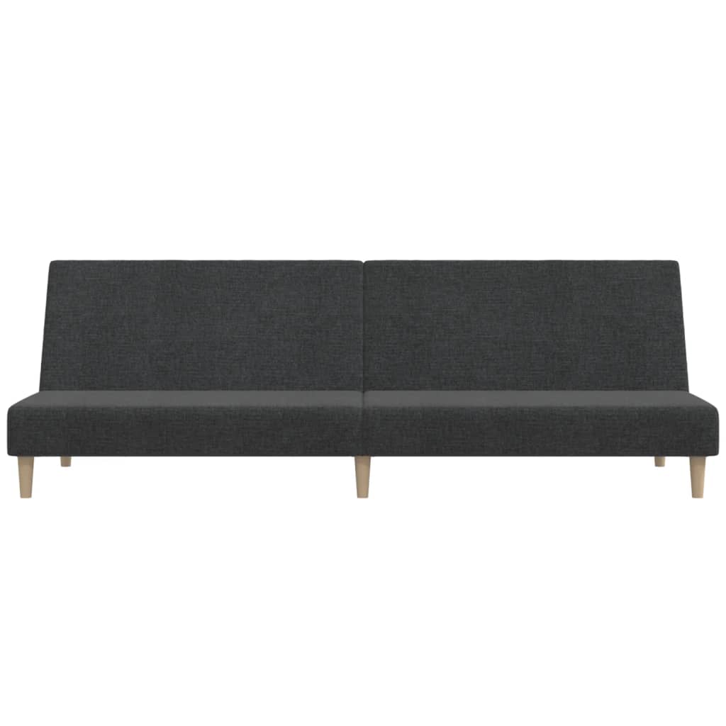 Vidaxl 2-Seater Sofa Bed, Dark Grey, Upholstered In Fabric
