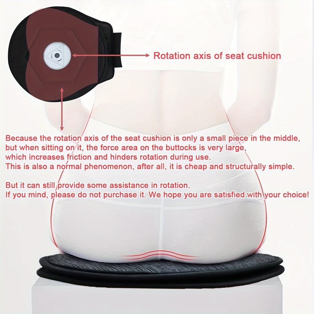 360° Rotating Memory Foam Car Seat Cushion - Ergonomic Hexagonal Design for Comfortable Support, Anti-Slip & Breathable Polyester Cover