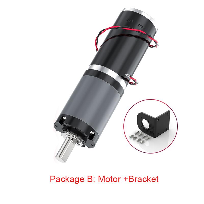 32GP-31ZY Planetary Reducer Motor 12V 24V 11RPM-2160RPM 0.5-100Kg.cm Bracket+Controller+Power Supply Reverse Adjustable
