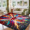 Manchester United Design Crystal Velvet Rug Soft Decorative Mat for Bedroom Entrance