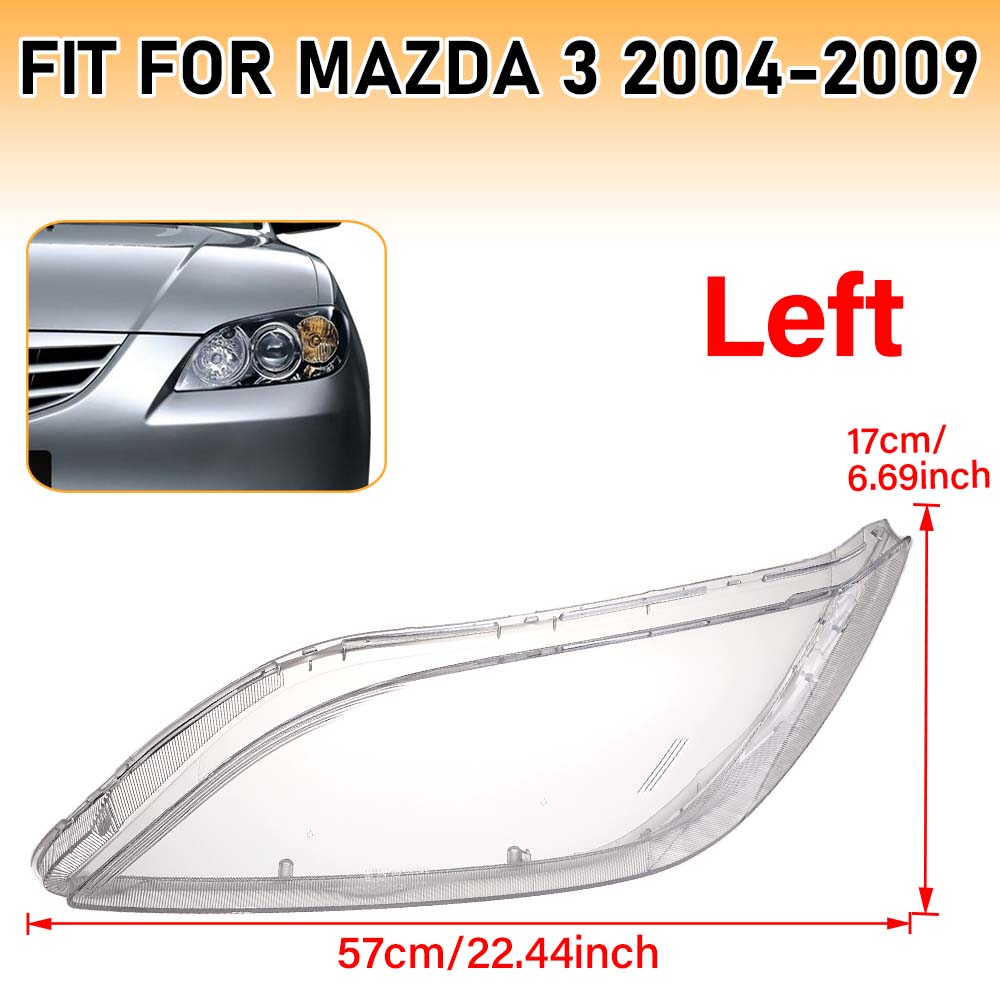 Suitable for The 04-09 Mazda 3 Headlight Cover, Classic Front Combination Light, Three Box Dedicated Headlight Cover