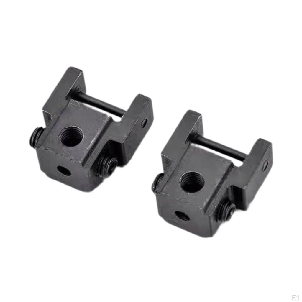 2x Scroll Saw Clamp Holder Spindle Less Adapter Professional Replacement Black Heavy Duty Easy To