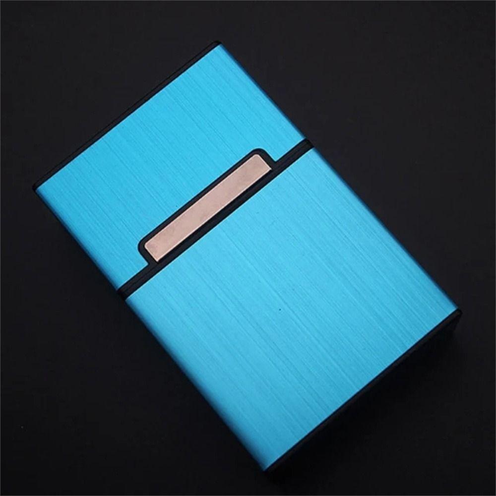 Magnetic Button Name Card Holder Aluminum Zinc Zinc Alloy ID Card Case Fashion Business Card Box  Men Gift