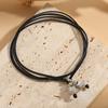 Moon Star Heart Flower Leather Rope Anklet Women Summer Beach Leather Anklet