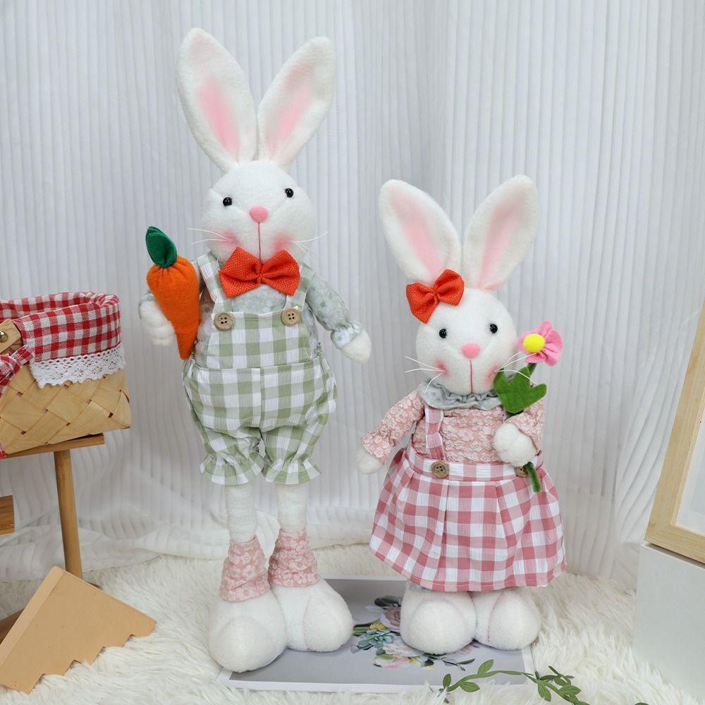 Conception redimensionnable Décoration Lapin de Pâques Lapin à longues pattes réglable Ornement Lapin de Pâques Décoration de Pâques