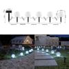 Solar-Powered Outdoor Garden Stake Lights: Rainproof Courtyard Ball Lights for Lawn and Landscape Decoration