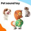 Pet Plush Sound Toy Colorful Cute Design Squeaky Sounds Teeth Cleaning Bite-resistant Engaging Pet Toy
