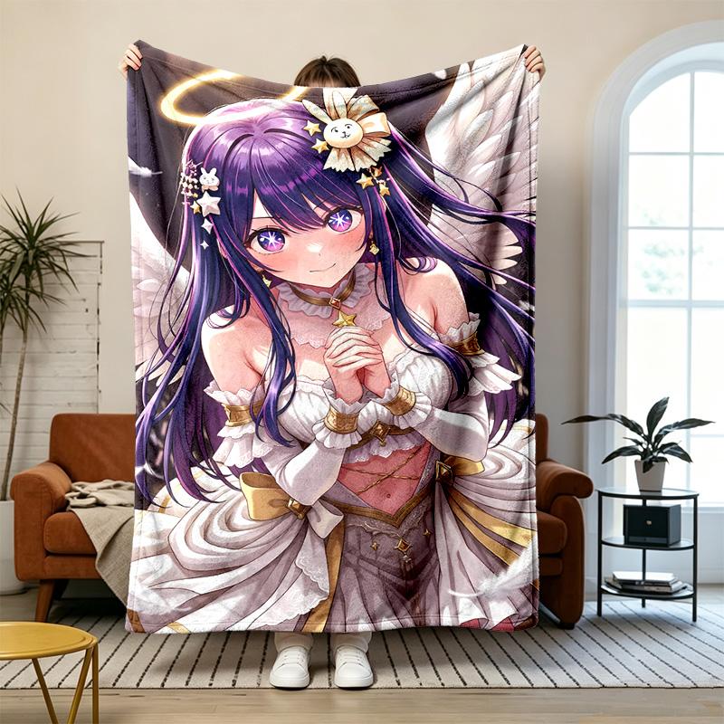 Oshi no Ko Soft and comfortable flannel Suitable for sofas living rooms outdoor camping travel and also makes a great anniversary gif