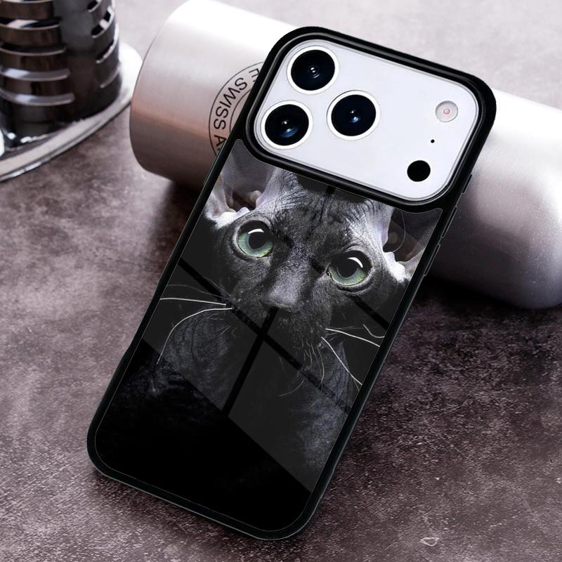 FUNNY NAKED CAT SPHINX Phone Case for iPhone 17 16 15 Pro Max Air 14 13 12 11 Plus Shockproof Cover