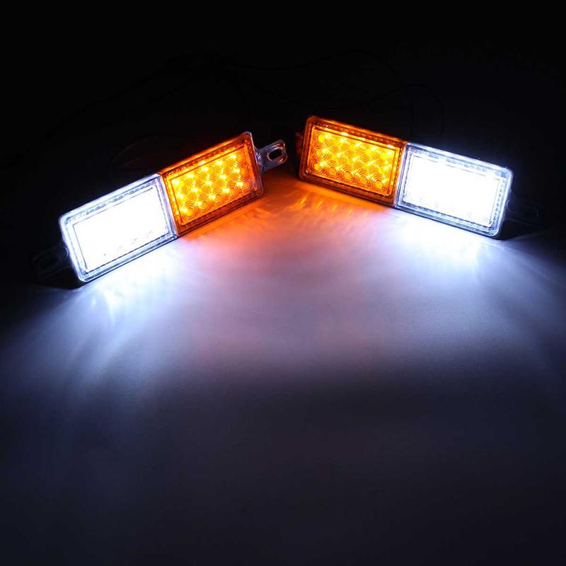 2Pcs 12V 30 LED Car Truck Bull Bar Light Bullbar Front Bumper Light Front Indicator Park Lamp Signal Bulb Trailer—A36P