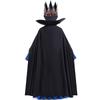 Costume da Cosplay Principessa Regina Malvagia per Bambini con Corona Maschera Gotica Vestito per Festa di Halloween Carnevale Ragazze