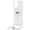 Karl Lagerfeld Klhmp16Lhcchnt Iphone 16  Pro 6.3 Hardcase Transparent Iml Choupette Head & Cord Magsafe