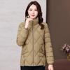 2025 winter wear short thickened down cotton jacket plus size jacket warm stand-up collar cotton jacket