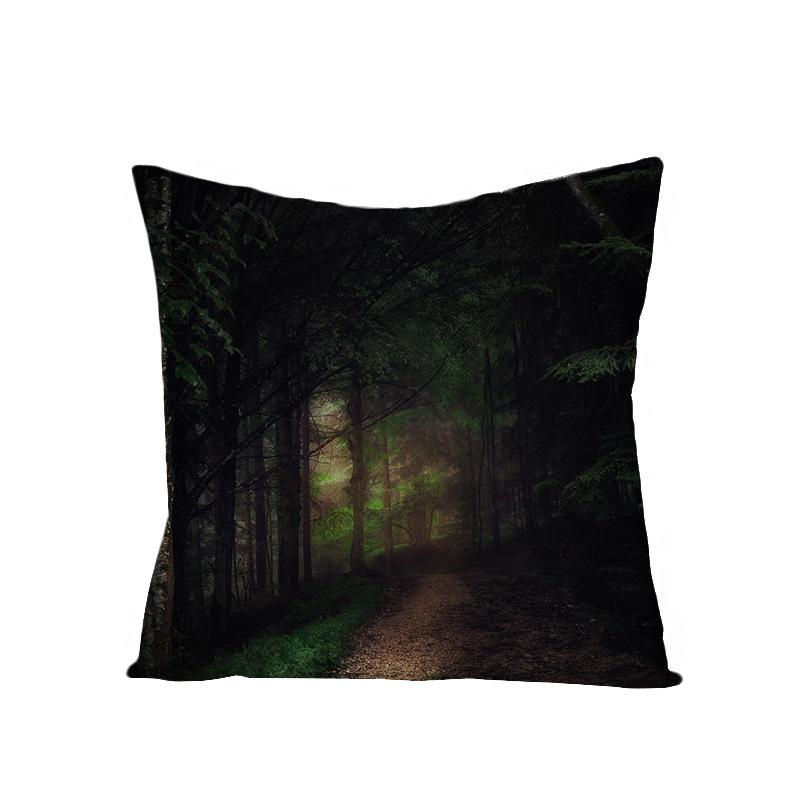 Zuhause Tropische Pflanze Grüne Blätter Polyester Kissenbezug Zuhause Nordischer Ins Stil Kissen Lendenkissenbezug