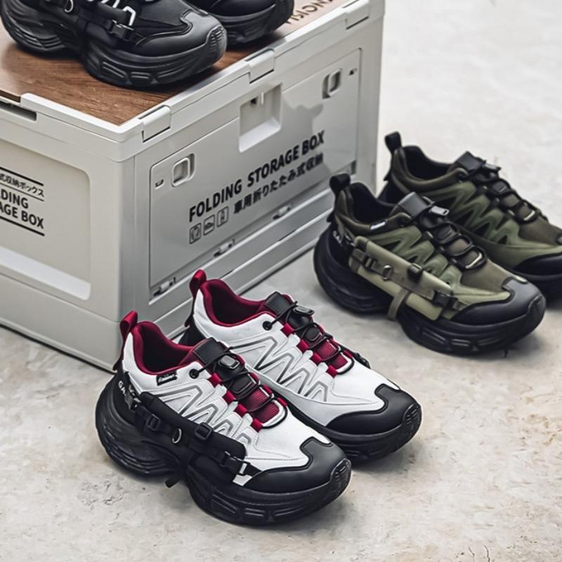 Skor för Män Nät Andningsbara Plattformssneakers Utomhus Trendiga Sportsverktyg Klättring Lätt Lyx Ny Tjock Sula Herrskor