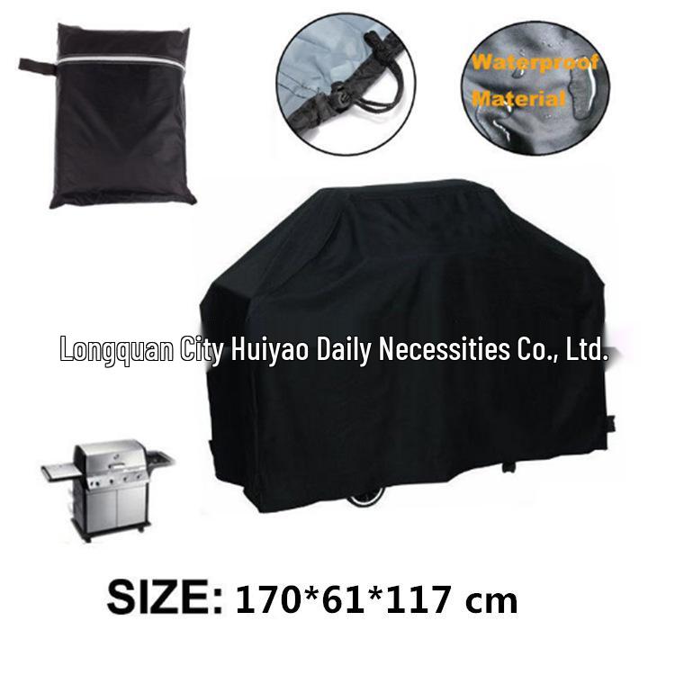 210D Oxford Waterproof BBQ Grill Cover - Dustproof & Outdoor-Ready XS Round 58*77cm