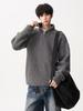 Men's Loose Knit Half-Zip Sweater - Solid Color, Stand-Up Collar, Cozy Autumn/Winter Pullover