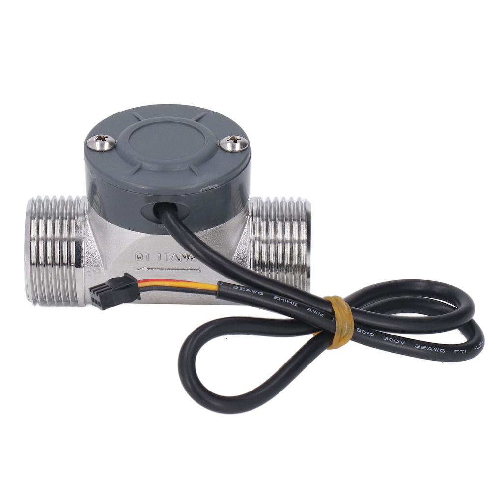 Wasserdurchflussmesser Durchflussmesser Zähler Sensor Edelstahl für Pool Fischteich 3,5?24V DC