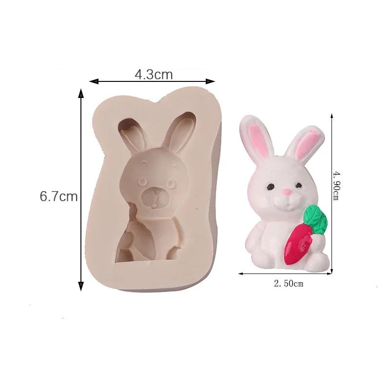 

Силіконова форма для мастики «Тварини джунглів сафарі» Ведмідь Лев Жираф Кролик Панда Форма для прикраси торта для Вечірки з нагоди дня народження, Дитячого свята