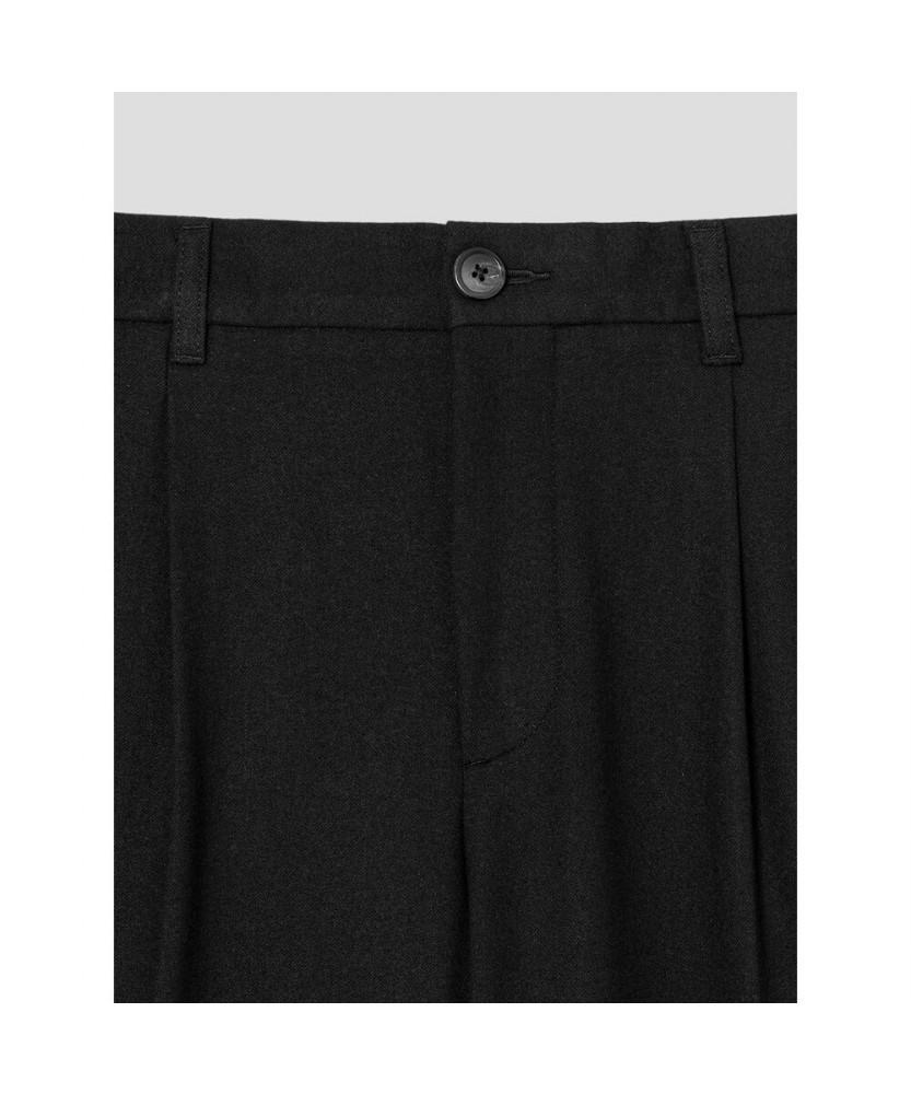 SHIFT.G Regular Brushed Slacks Pants Black