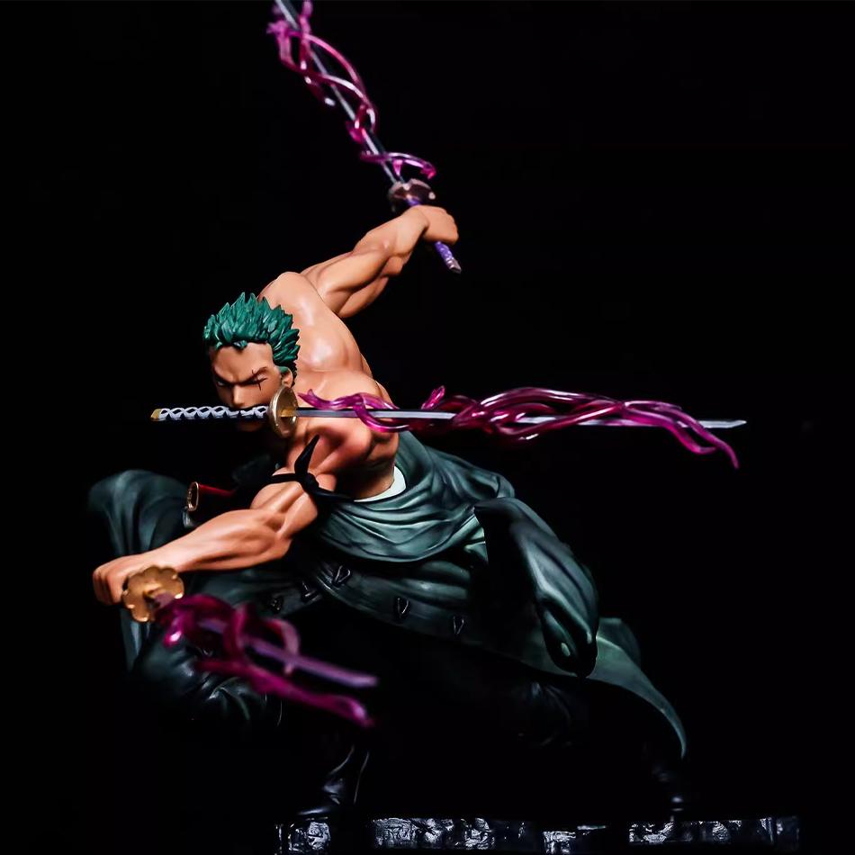 One Piece 10CM Figure Toys Anime GK Roronoa Zoro Three-blade Sa-maximum PVC Action Collection Figurine Model Doll Gifts Kids