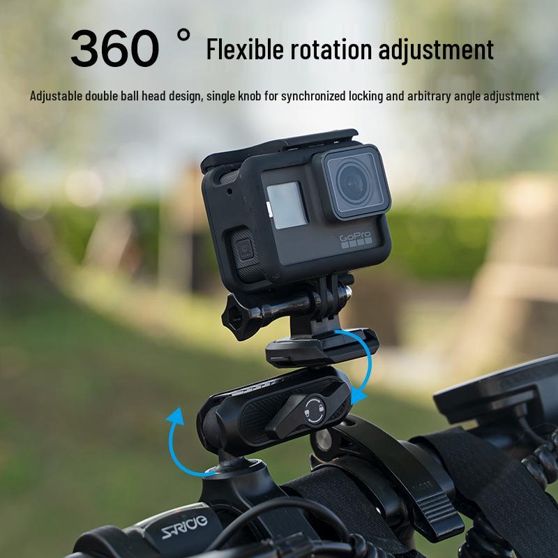 

Electric Scooter & Motorcycle Mount for Phone and Camera - Ideal for High-Speed Riding and Live Streaming