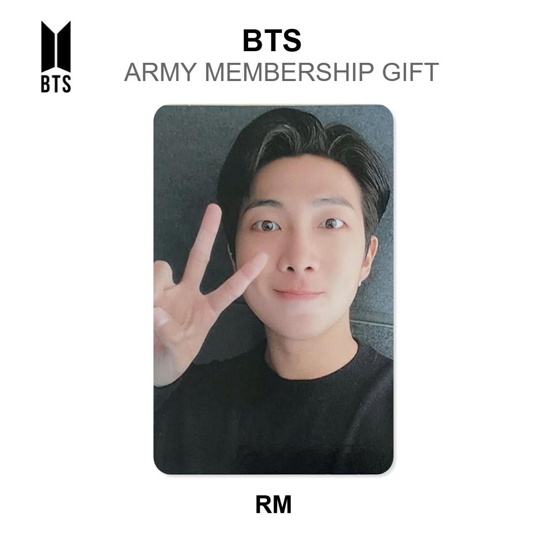 Подарок для участника BTS ARMY Официальная фотокарточка RM gray
