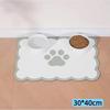 Waterproof Non Slip Pet Feeding Mat Absorbent Wavy Edge Easy Clean Pad for Cats Puppy Pet Feeding Supplies