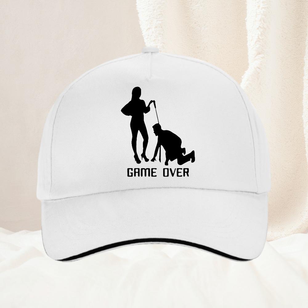 Groom Crew Game Over Hat Guys Bachelor Party Video Gamer Over Bride Groom Baseball Cap Adjustable Unisex Snapback Hats