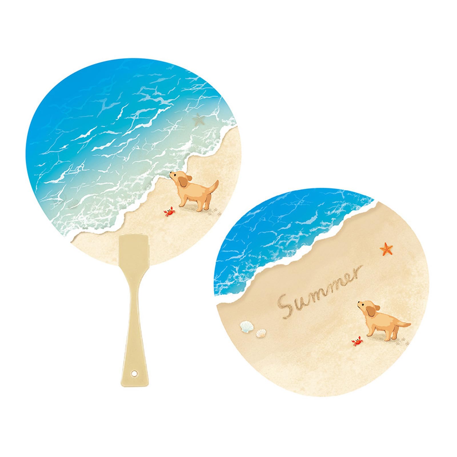 Sanrio Message Card Summer Dog Fan on the Shore JSP 689467 84-5 синий