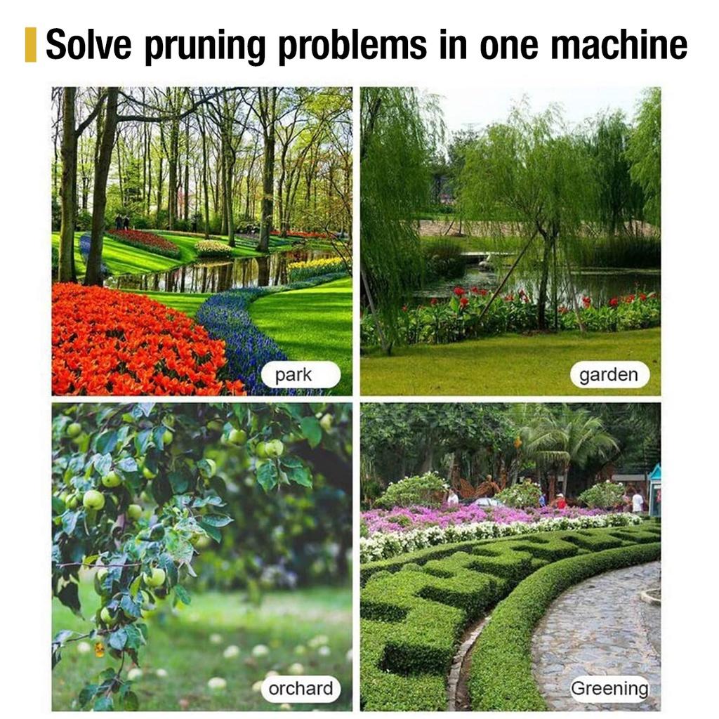 Cordless Pruner Electric Pruning Shear Trimmer Cutter Efficient Fruit Tree Bonsai Garden Scissors with Lithium-ion 10x4x27.5cm