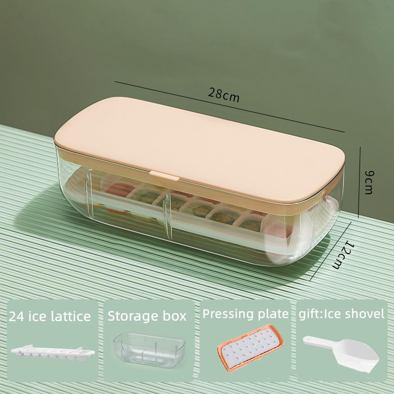 Press Type Silicone Ice Cube Maker 2 In 1 Ice Cube Ice Tray Making Mould Box Sets Creative Kitchen Gadgets Summer Cold Drink DIY