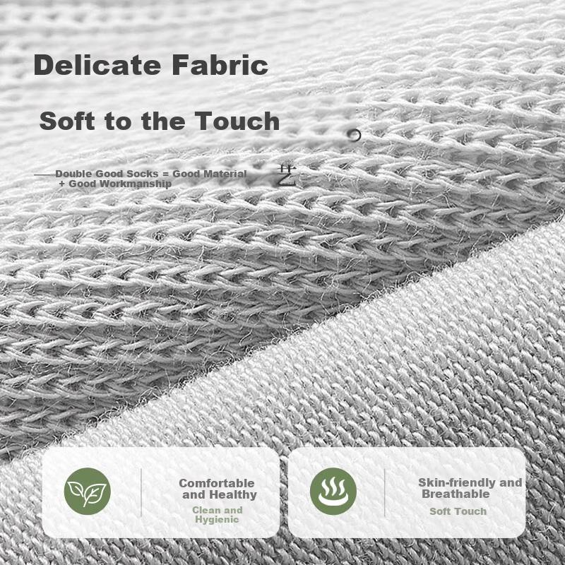 Disposable Socks, No-Wash Daily Mid-Calf Socks, Breathable And Sweat-Absorbing, Suitable for Business Trips And Travel, Unisex Training Socks, 5 Pairs