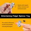 Fidget Spinner for Stress Relief, DIY Magnetic Fidget Ring with Engaging Sounds, EDC Stainless Steel Toys, Perfect for Work, Study, Waiting Etc.