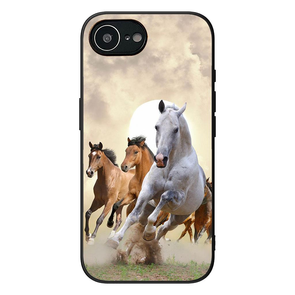 Für Motorola Moto G54 G05 G24 G45 G55 G75 G85 G15 G57 G86 Power Edge 50 30 Ultra Fusion neo Pro Hülle Running Wild Horse Pets