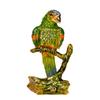 Vintage Styles Parrots Jewelry Case With Colorful Enameled Finish And Portable Desktop Size