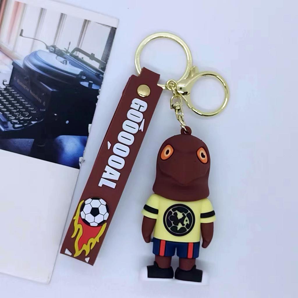 New Cross Border Creative Cartoon Football Baby Keychain Bag Car Keychain Accessories Gift Wholesale Toys Anime Cartoon Frind