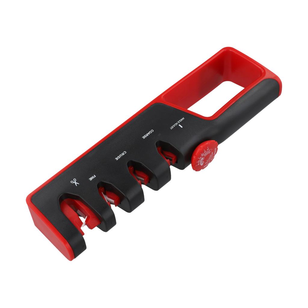 For Home Cooking 4 Slot Sharpener For Professional Use White Holder Solid ABS Plastic Ergonomic Handle High-Quality Materials
