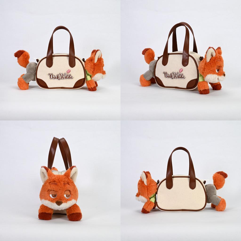 Zootopia Nick Plüschtier Handtasche Mit Weichem Plüschmaterial Für Kinder Und Sammler
