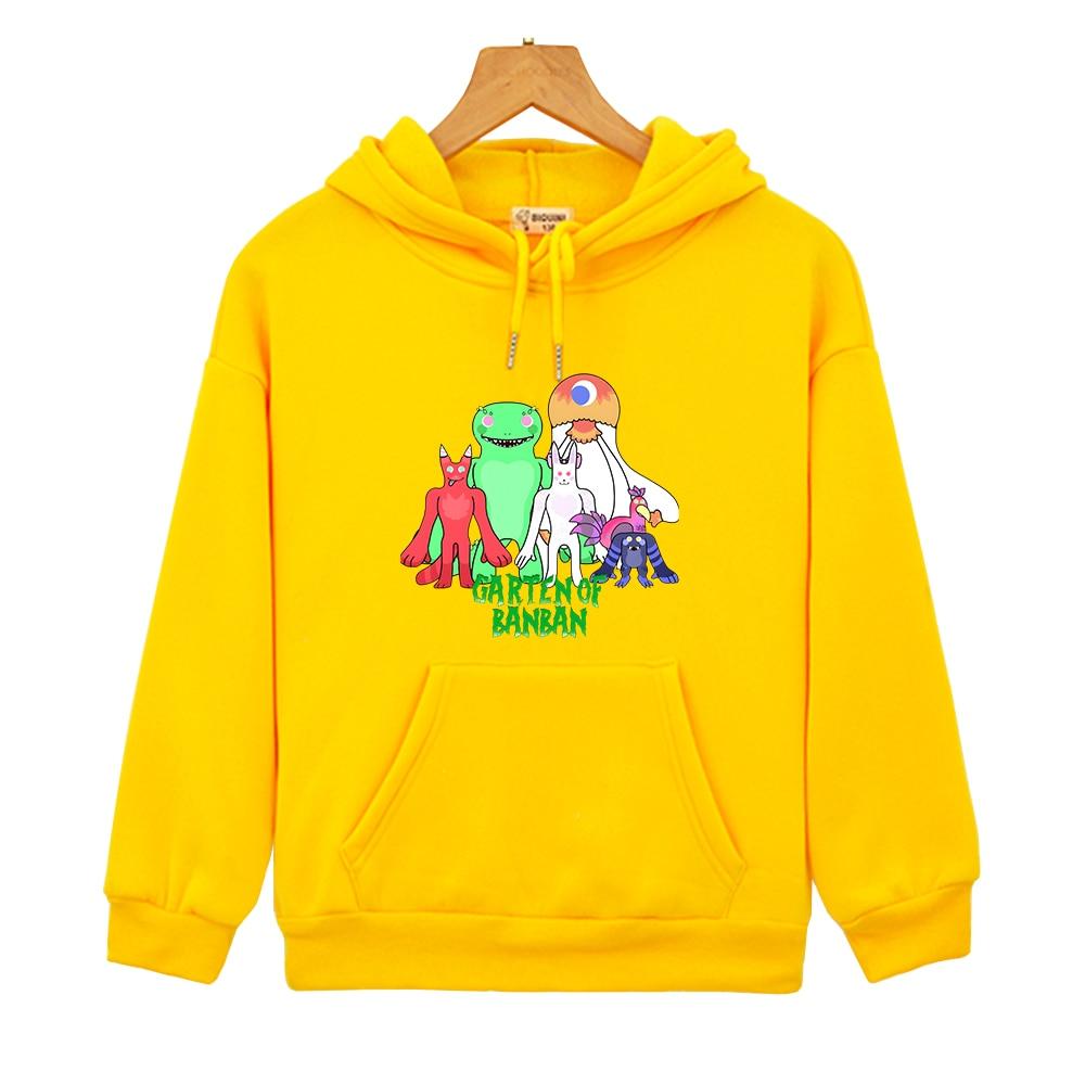 

Garten of Banban, толстовки с игровым рисунком, пуловеры с графическим принтом Rainbow Monster, толстовки с капюшоном, уличная одежда для мальчиков и девочек