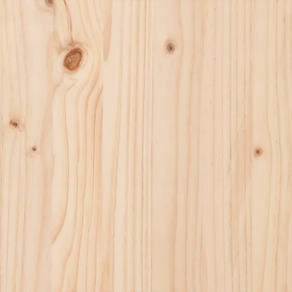 Solid Wood Bed without Mattress 75 x 190 cm Pine Wood