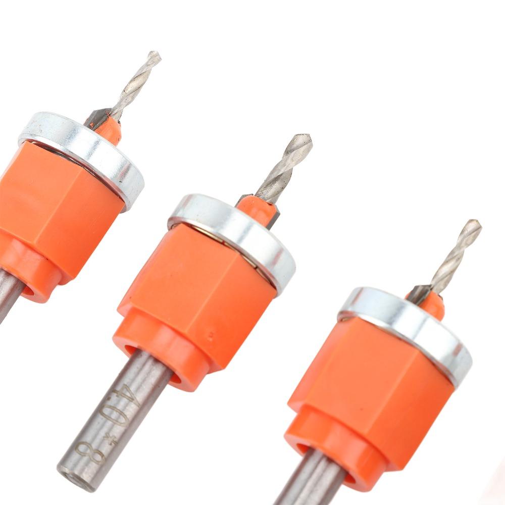 6pcs Adjustable Depth Countersink Drill Bit Set HSS Construction Adjustable Drill Bit  Woodworking