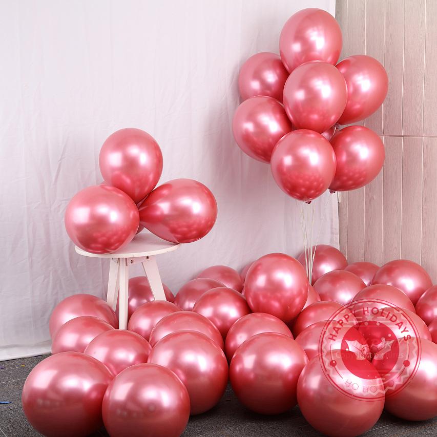 10/12Inch Double Layer Cherry Red Balloon Wedding Decoration Balloons Valentine'S Day Proposal Birthday Party Baby Shower Globos