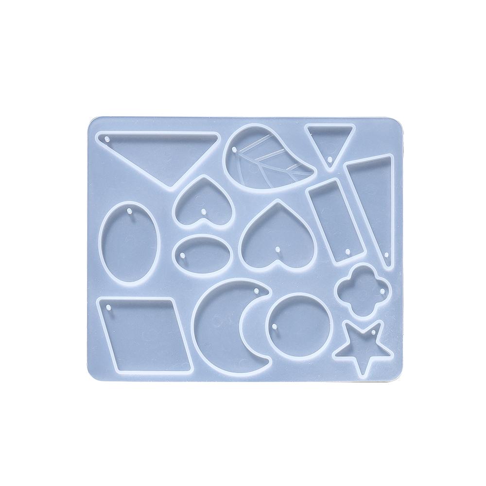 Earring Pendants Epoxy Resin Silicone Mold Heart Shape Mould for DIY Keychain Earring Pendant Jewelry Making Casting Crafts